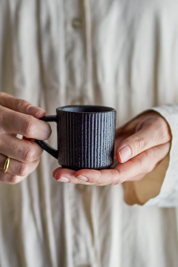 Neri Espresso Cup, Black, Stoneware