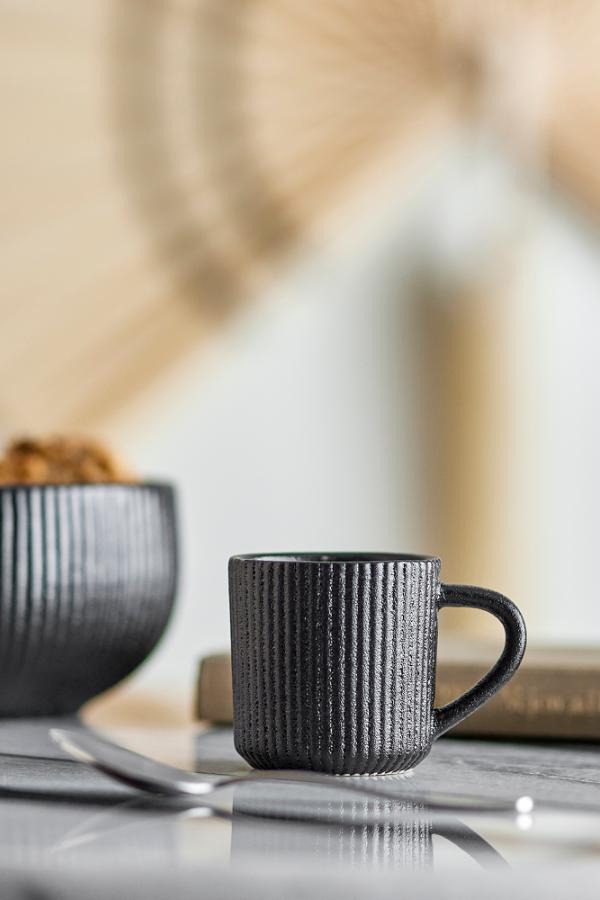 Neri Espresso Cup, Black, Stoneware