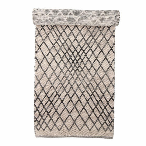 Kaya Rug, Grey, Wool