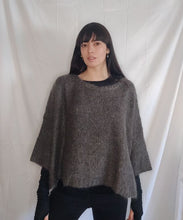 WDTS - Mia - Mohair Sweater- black grey stripe