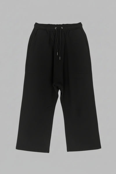 WDTS Charlie Trousers cropped with drawstring - heavy linen cotton