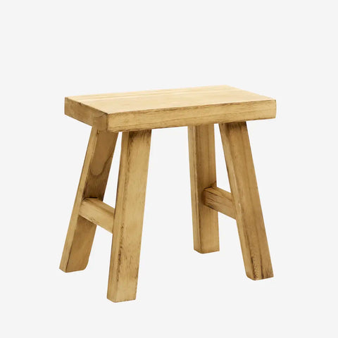 Madam Stoltz Paulonia Wooden Stool