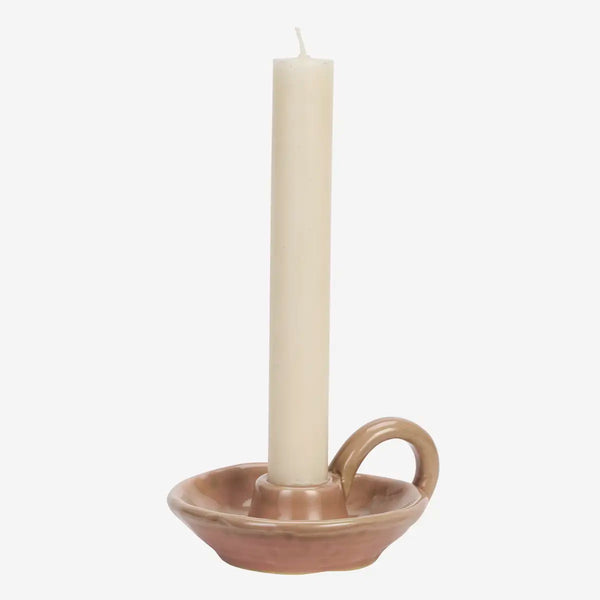 Madam Stoltz Stoneware Candle Holder