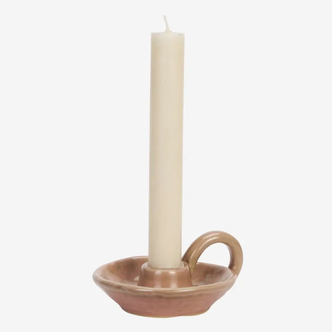 Madam Stoltz Stoneware Candle Holder