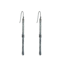 Long oxidised earrings