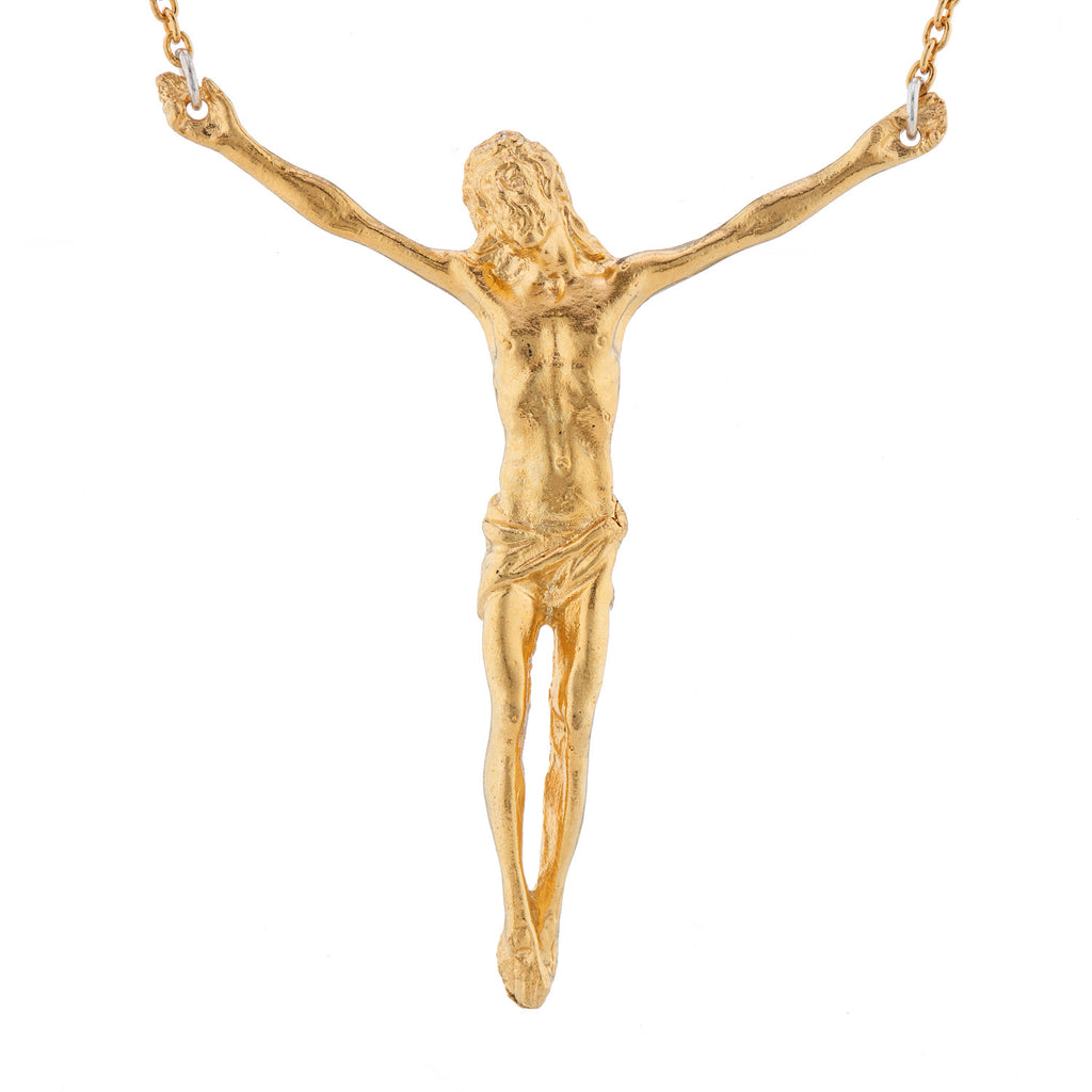 925 Gold Plated Savior Pendant