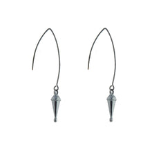 925 oxidised silver Shanku earrings