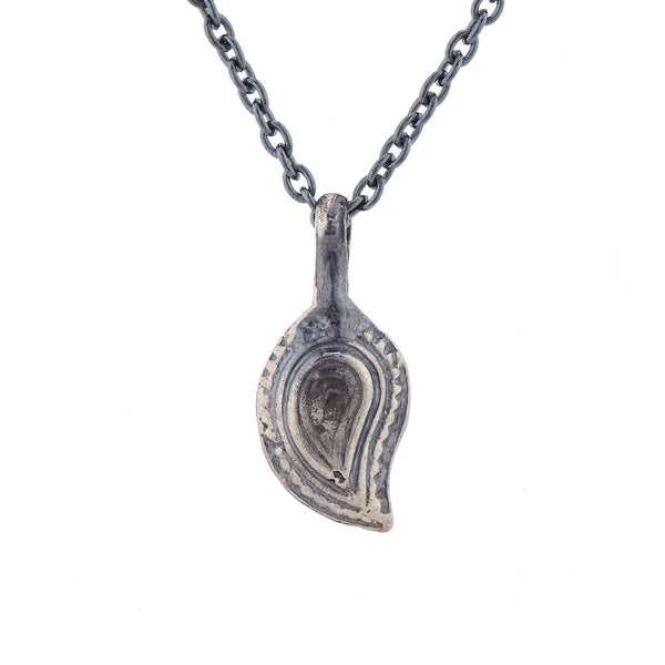 925 Silver mango stone necklace