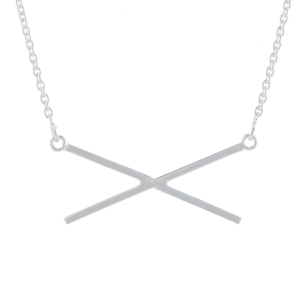 925 Silver CrissCross Necklace