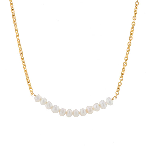 WDTS Multi Pearl necklace - gold