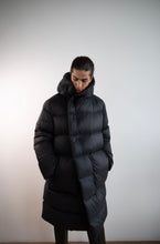 Rick Owens LUXOR LS HOODED LINER IN BLACK RECYCLED NYLON