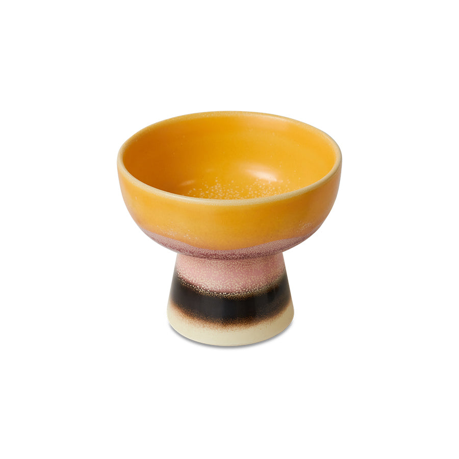 HK Living : 70s ceramics: tapas bowl on base, sunshade