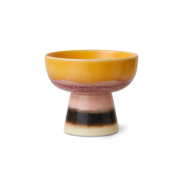 HK Living : 70s ceramics: tapas bowl on base, sunshade