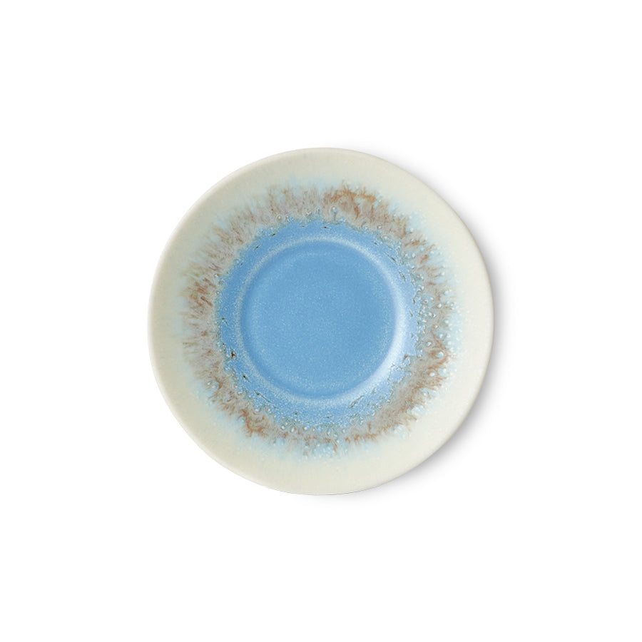 HK Living : 70s ceramics: saucers ocean (set of 4)