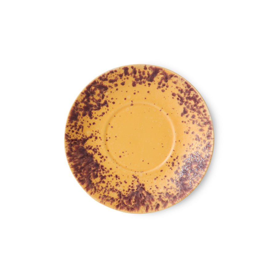 HK Living : 70s ceramics: saucers ocean (set of 4)
