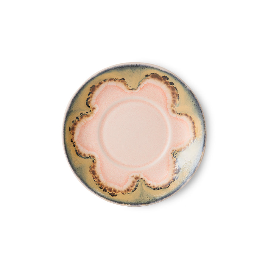 HK Living : 70s ceramics: saucers ocean (set of 4)