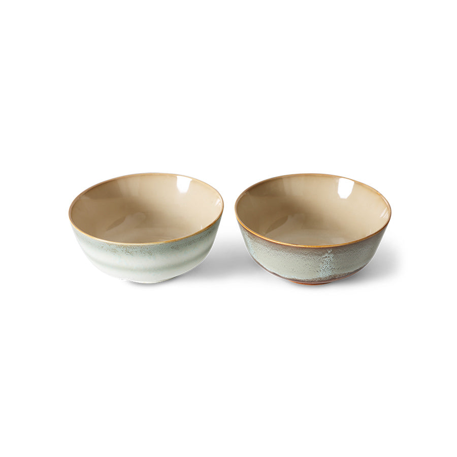 HK Living : 70s ceramics : ramen bowls verge (set of 2)