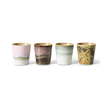 HK Living : 70s ceramics: coffee mugs, serendipity (set of 4)