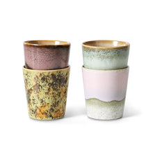 HK Living : 70s ceramics: coffee mugs, serendipity (set of 4)