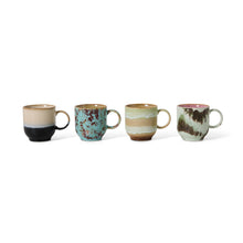 HKLiving : 70s ceramics: café mugs abstract, set of 4