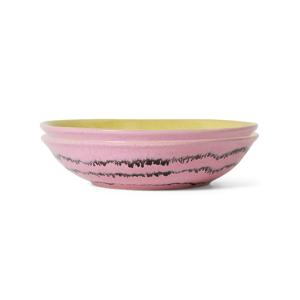 HK Living : 70s ceramics: curry bowls bubble (set of 2)
