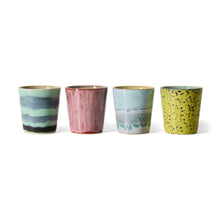 HKLiving : 70s ceramics: coffee mugs artistic, set of 4