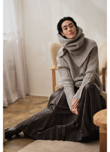 Rabens Saloner Patchwork knit sweater - Anli