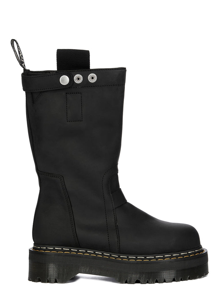 DR. MARTENS X RICK OWENS FW26 QUAD SOLE PULL ON BOOT IN NUBUCK LEATHER