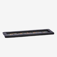 Madam Stoltz Hand painted recycled wooden tray - Small Black