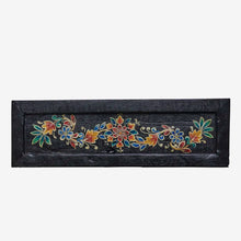 Madam Stoltz Hand painted recycled wooden tray - Small Black