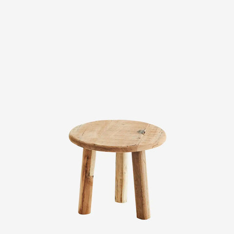 Madam Stoltz Recycled Wood Stool