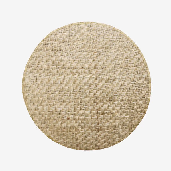 Round seagrass placemat