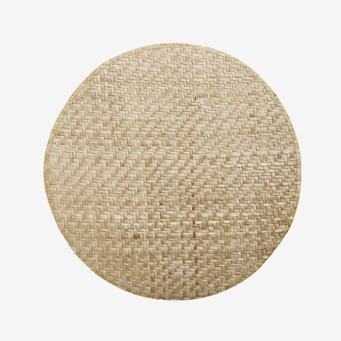 Round seagrass placemat
