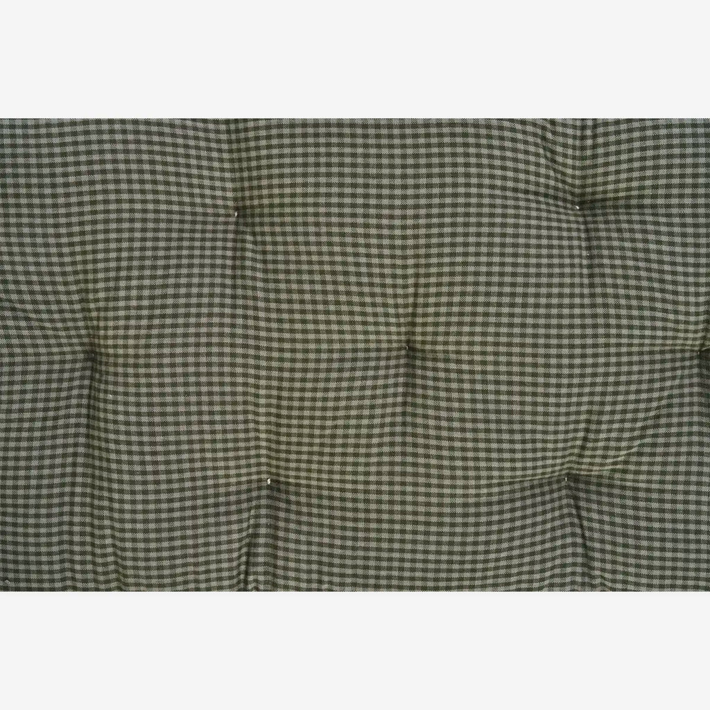 Madam Stolz CHECKED COTTON MATTRESS Dark Green
