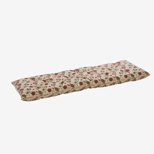 Printed cotton mattress Sand, dried tomato, green 45x125 cm