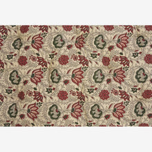Printed cotton mattress Sand, dried tomato, green 45x125 cm