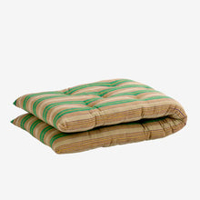 Madam Stolz STRIPED COTTON MATTRESS Camel, Green