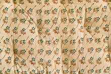 Madam Stoltz Double Sided Printed Cotton Mattress Ecru, sienna, green