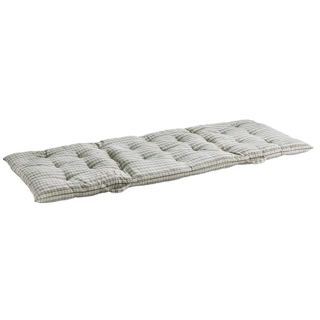 Madam Stoltz Printed Cotton Mattress 70cm x 180cm stone blue, off white, bordeaux