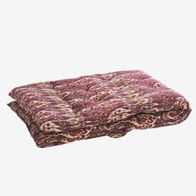 Madam Stoltz Printed Cotton Mattress -Fig, sand, pumpkin spice