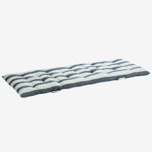 Madam Stoltz Striped Cotton Mattress Blue, white, grey 70x180 cm