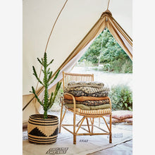 Madam Stolz Striped cotton chair pad