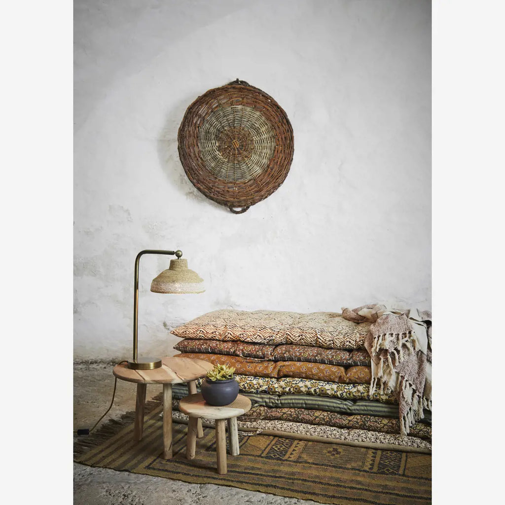 Madam Stoltz Table Lamp w/ Grass Shade