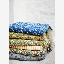 Madam Stolz Striped cotton chair pad