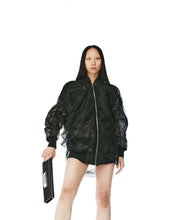 RICK OWENS SS24 WOMENS JUMBO RIPPLE KNIT BOMBER