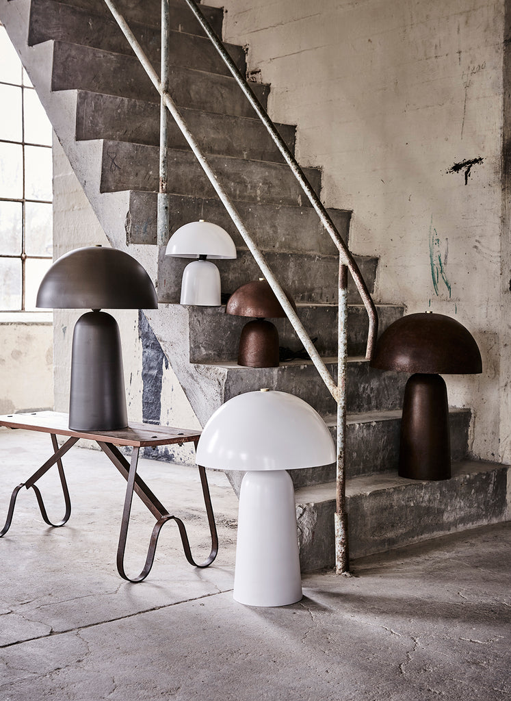 Fungi Table Lamp L Rusty Brown