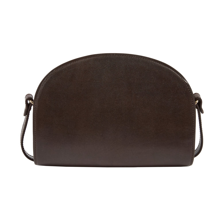 A.P.C. Bags - SAC DEMI-LUNE DARK BROWN