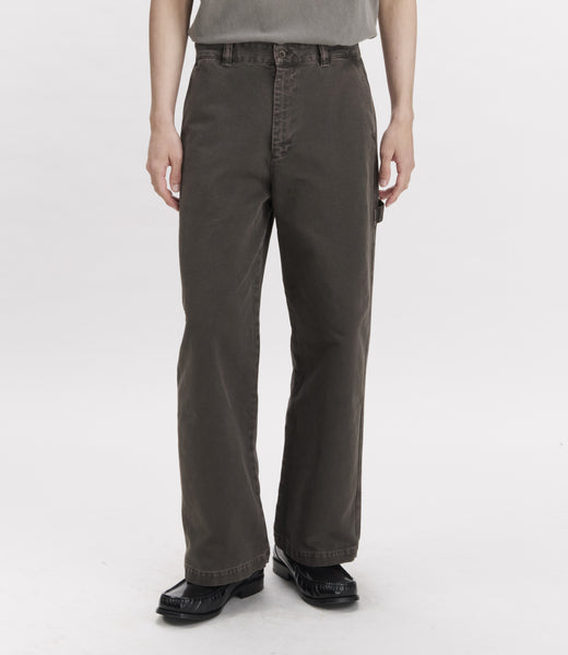 A.P.C. Mens HEAVY DYED STONEWASHED CANVAS TROUSERS DAN CARPENTER