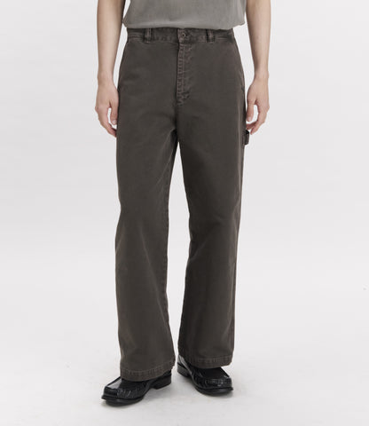 A.P.C. Mens HEAVY DYED STONEWASHED CANVAS TROUSERS DAN CARPENTER