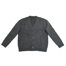 A.P.C. Mens CARDIGAN PIERRE Charcoal grey alpaca wool cardigan